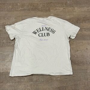 iBody Cotton On Wellness Club Off White Graphic T Shirt Size M